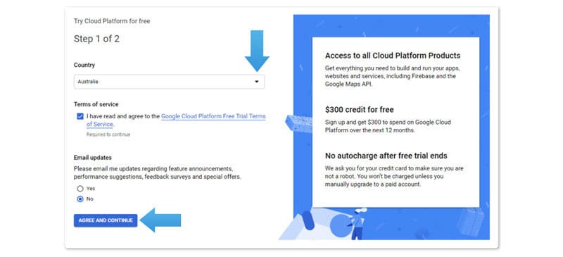 Google Maps API instruction step 5